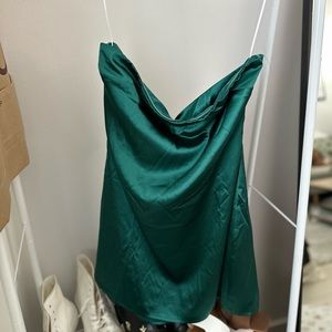 Princess Polly SHAYA STRAPLESS MINI DRESS GREEN